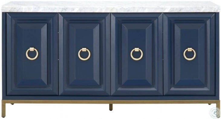 Azure Navy Blue Carrera Sideboard From Orient Express | Coleman Furniture Pertaining To Current Navy Blue Sideboards (Photo 3 of 15)