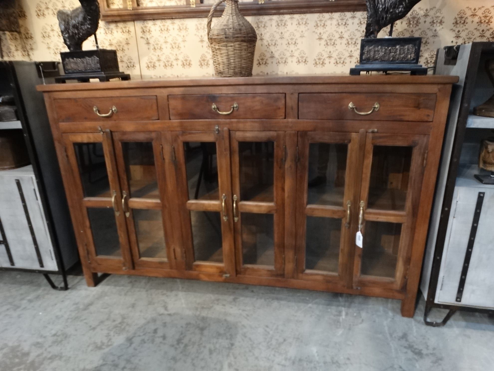 Buy Stackable Sideboard Buffet Storage Cabinet Online In Latest Antique Storage Sideboards With Doors (View 12 of 15)