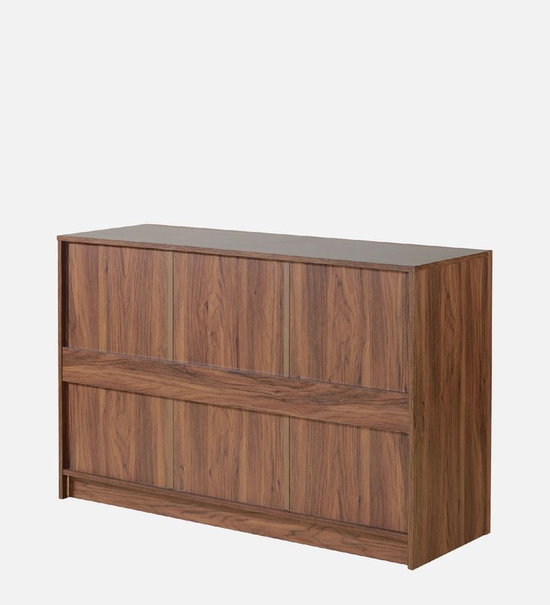 Buy Yuko Sideboard In Columbia Walnut Finish At 5% Offmintwud From  Pepperfry | Pepperfry Inside 2018 3 Doors Sideboards Storage Cabinet (View 10 of 15)