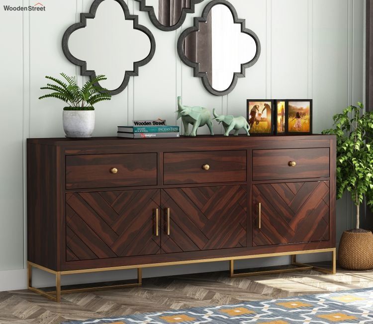 Cabinet Online | Wooden Storage Cabinets And Sideboards India Regarding Latest Storage Cabinet Sideboards (Photo 2 of 15)