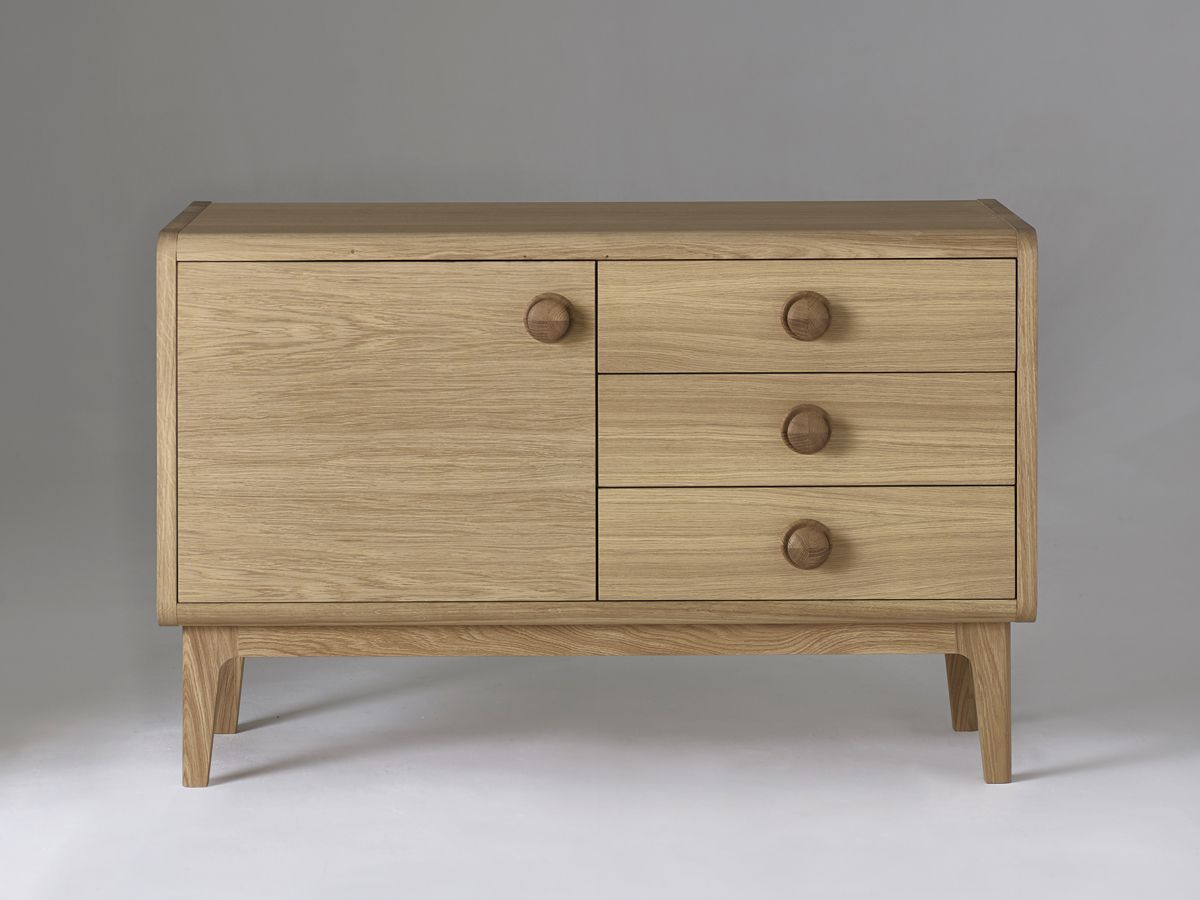 Collection 1 Contemporary Oak Compact Sideboard – Living Room Collection 1 Contemporary  Oak Sideboard From Living Room Inside Most Up To Date Transitional Oak Sideboards (Photo 5 of 15)
