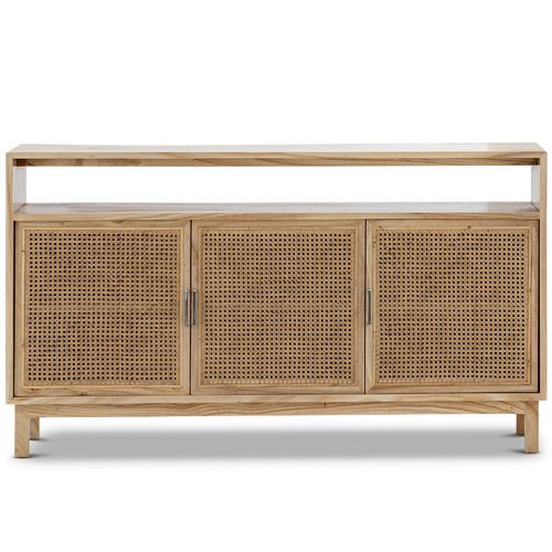 Continental Designs Atlanta Mindi Wood & Rattan Sideboard Buffet | Temple &  Webster Pertaining To 2018 Rattan Buffet Tables (View 4 of 15)