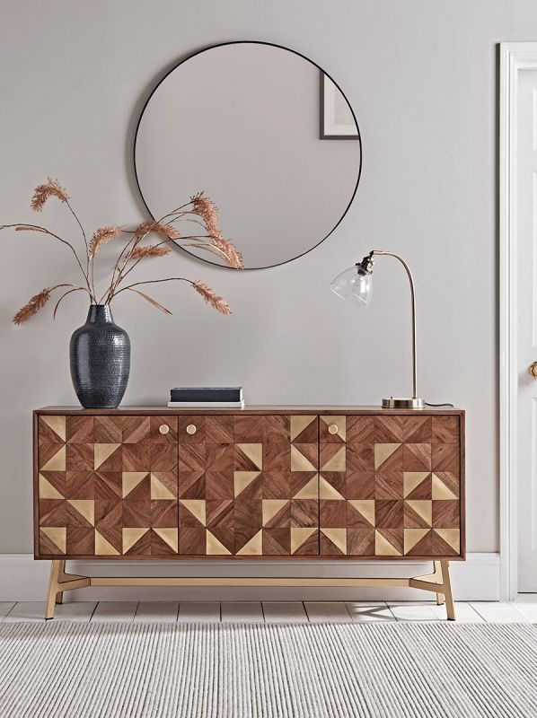 Geometric Inlay Sideboard – Mad About Mid Century Modern Intended For Most Popular Geometric Sideboards (Photo 2 of 15)