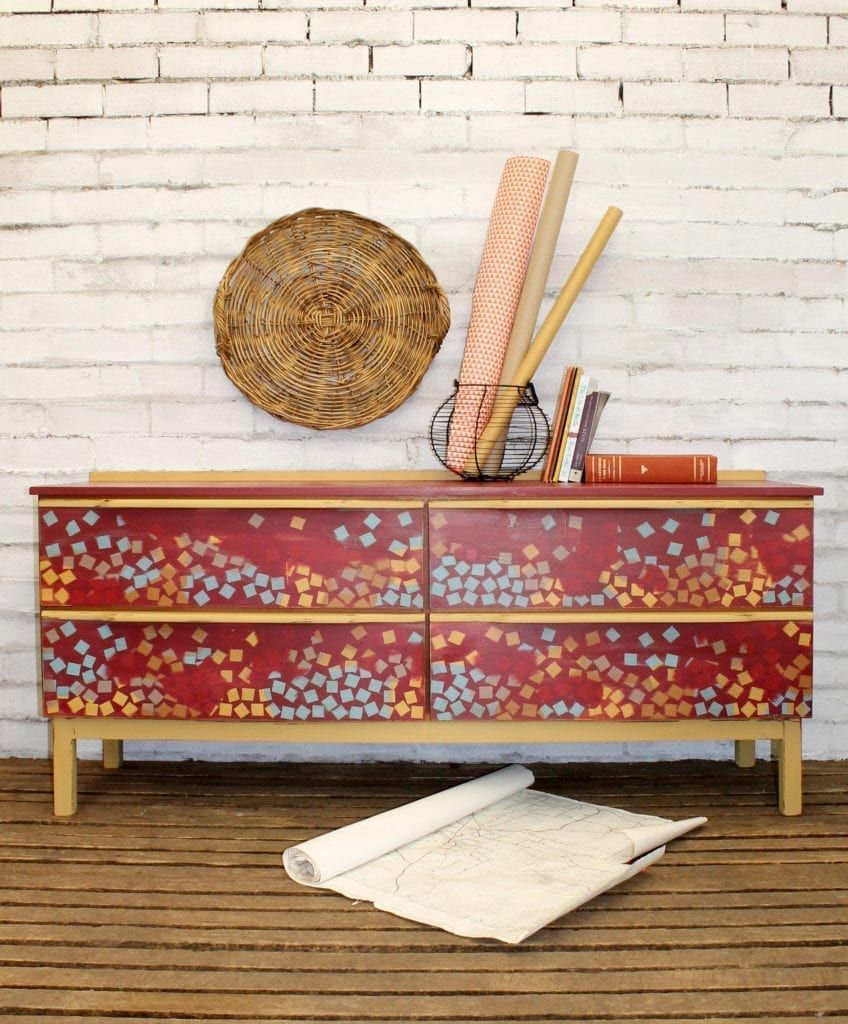 Geometric Sideboard | Annie Sloan Fr In Best And Newest Geometric Sideboards (View 7 of 15)