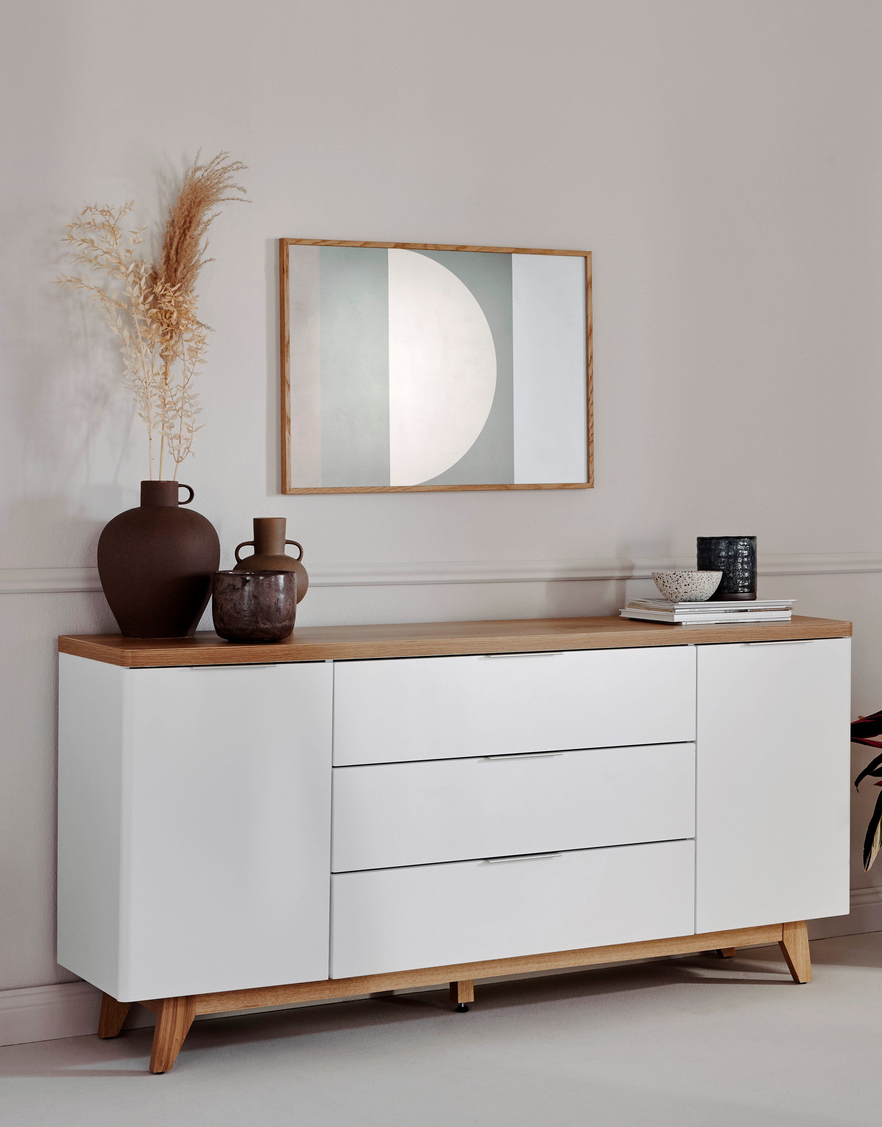 George Oliver Bott 160cm Wide 3 Drawer Sideboard & Reviews | Wayfair.co.uk Intended For Most Popular Sideboards With 3 Drawers (Photo 5 of 15)