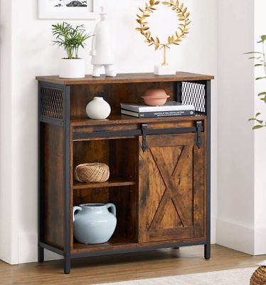 Industrial Storage Cabinet Small Rustic Sideboard Vintage Console Table  Cupboard | Ebay In 2017 Sideboards Cupboard Console Table (View 12 of 15)
