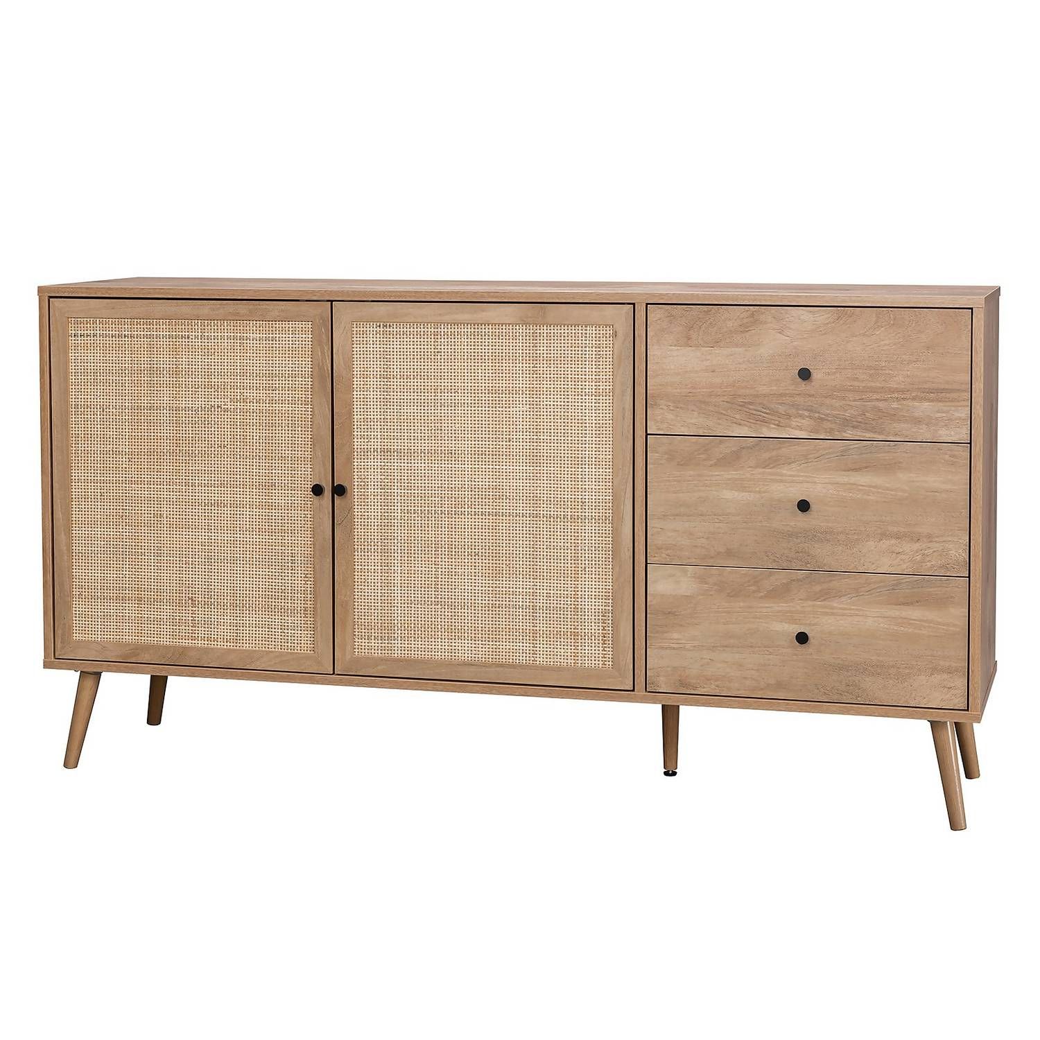 Kubu Rattan Large Sideboard | Homebase With Regard To Most Recent Assembled Rattan Sideboards (View 5 of 15)