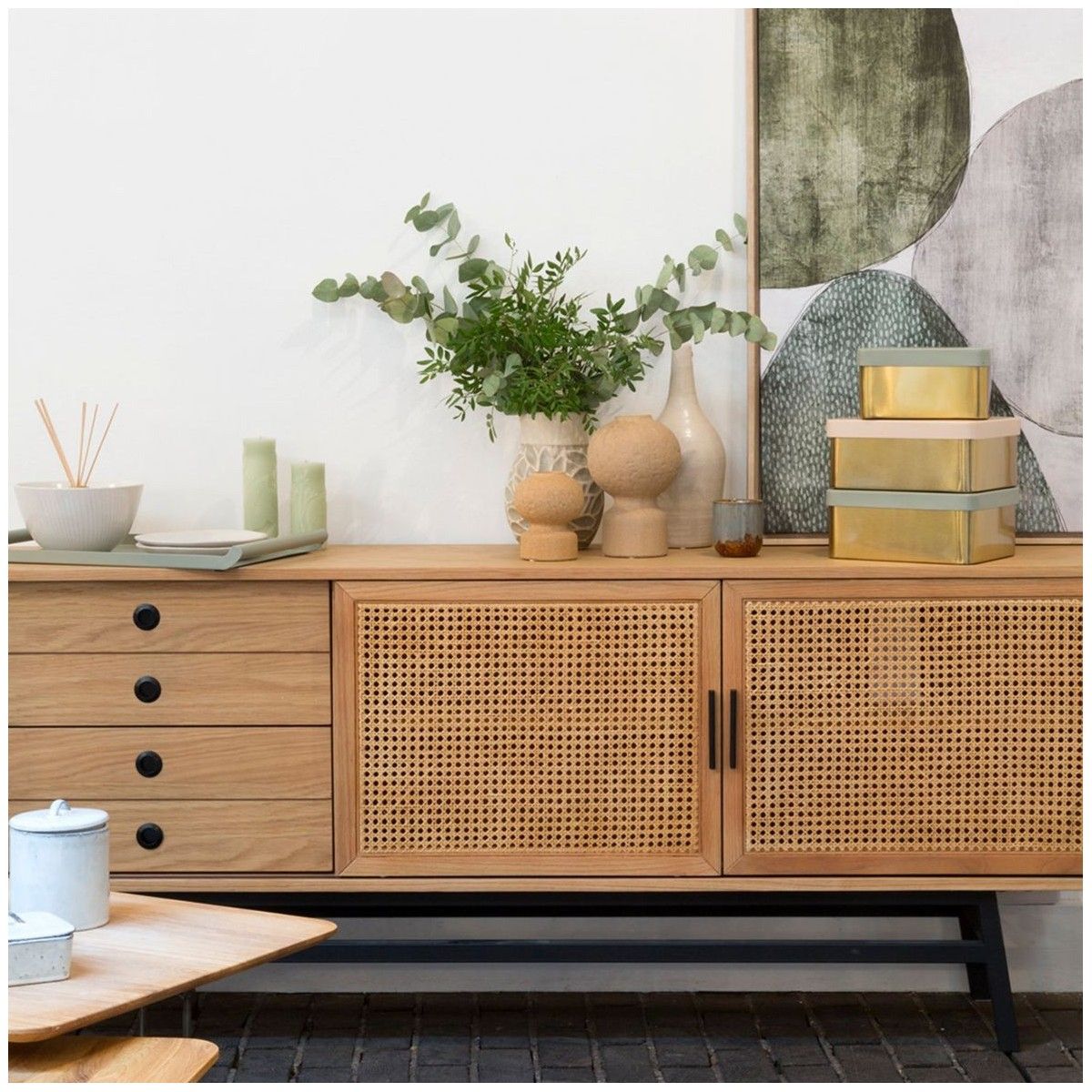 Lalala Large Rattan Sideboard Drawers + Doorsrobin Interiors Pertaining To Most Up To Date Assembled Rattan Sideboards (Photo 13 of 15)