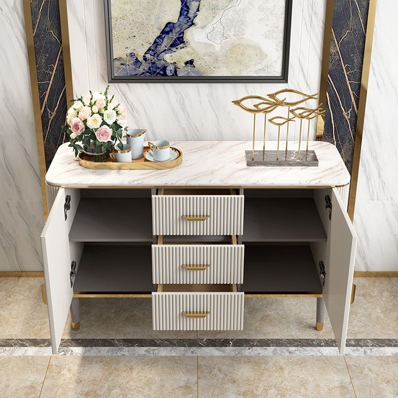 Light Luxury Simple Sideboard Restaurant Tea Station Tv Cabinet Storage Entrance  Hall Cabinet Console Table – Sideboards – Aliexpress With Most Popular Entry Console Sideboards (Photo 14 of 15)