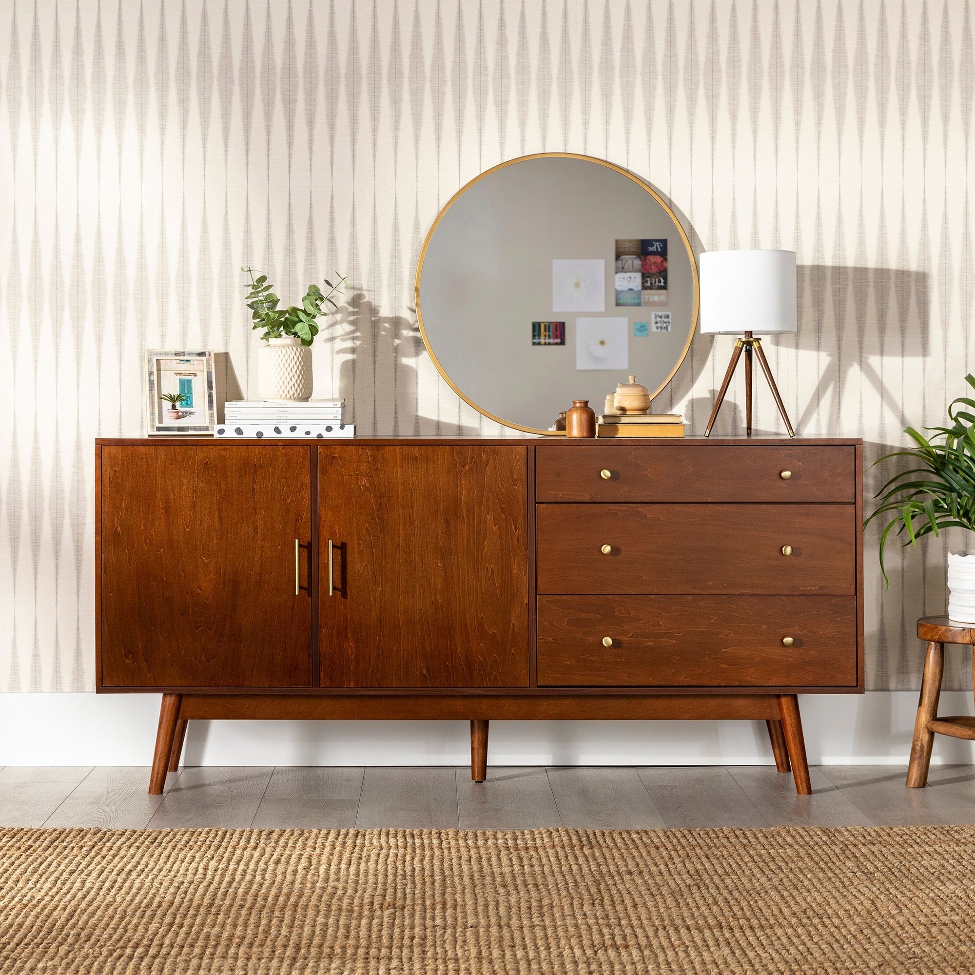 Middlebrook 70 Inch Mid Century Modern Buffet Console – On Sale – Bed Bath  & Beyond – 30944458 Regarding Current Mid Century Modern Sideboards (View 3 of 15)