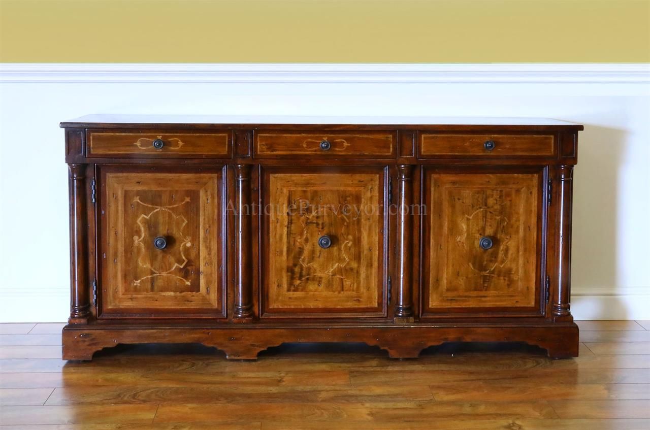 Rustic Walnut Sideboard For Dining Room Or Office Credenza Intended For Newest Rustic Walnut Sideboards (View 12 of 15)