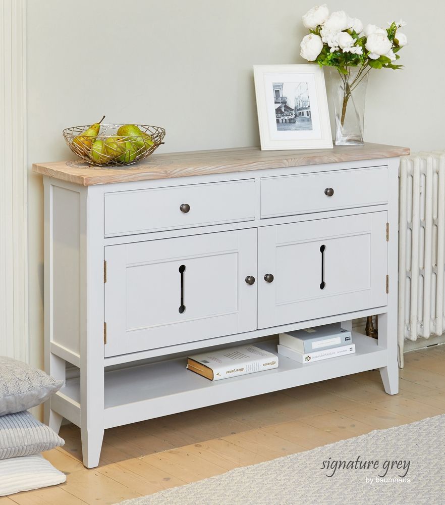 Signature Grey Small Sideboard/hall Console Shoe Storage Table Throughout Most Up To Date Entry Console Sideboards (Photo 6 of 15)