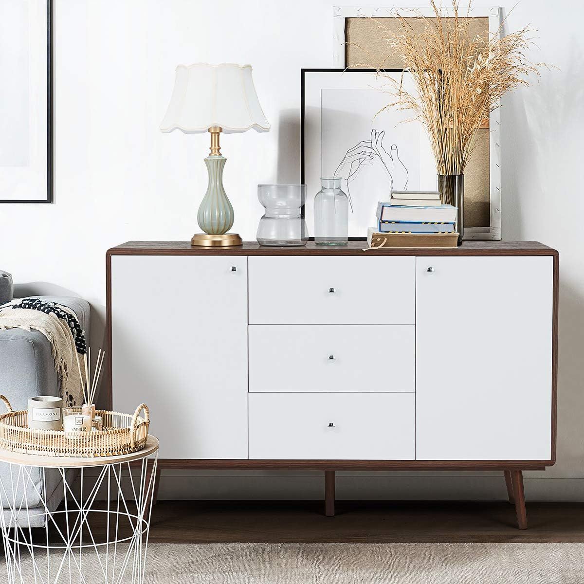 Yoleny Sideboard Buffet Cabinet, Tv Stand Mid Italy | Ubuy Throughout Most Up To Date Sideboards Cupboard Console Table (Photo 1 of 15)