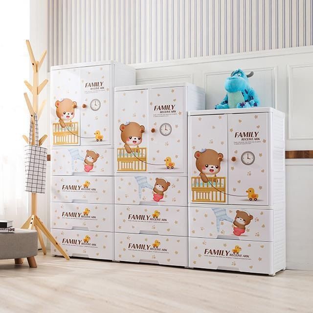 10 15 Kgs Multicolor Baby Pp Plastic Kids Closet Wardrobe Almirah, For Home Intended For Cheap Baby Wardrobes (Photo 10 of 15)