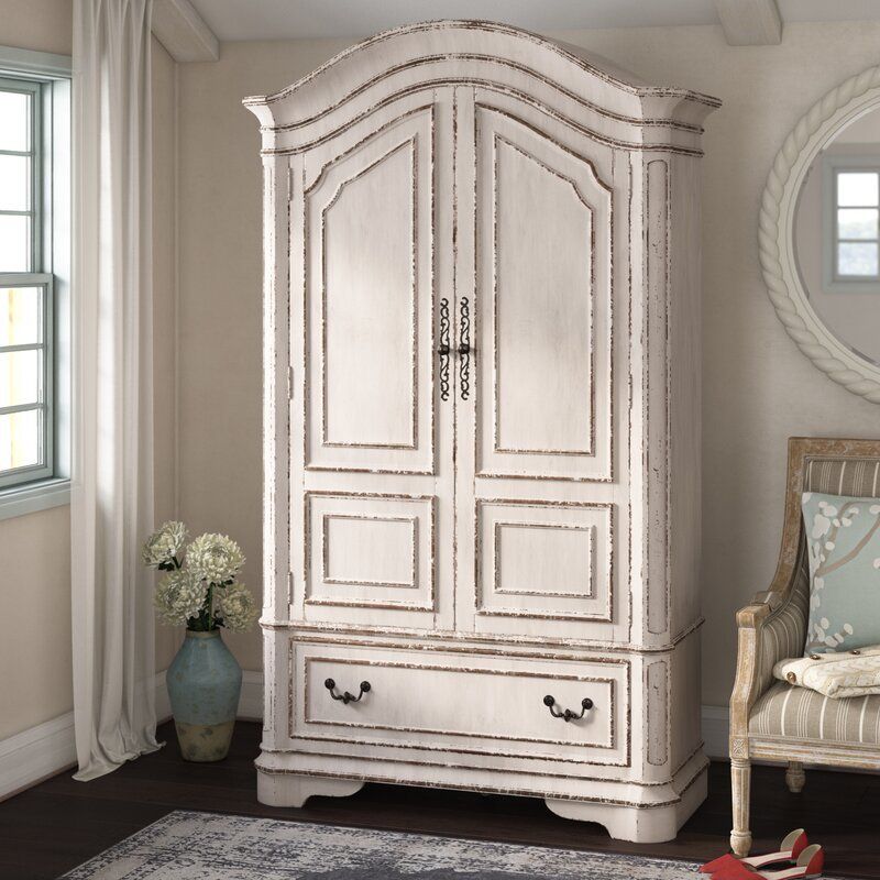 10 French Country Armoires With Neutral Tones Intended For French Armoires And Wardrobes (Photo 15 of 15)