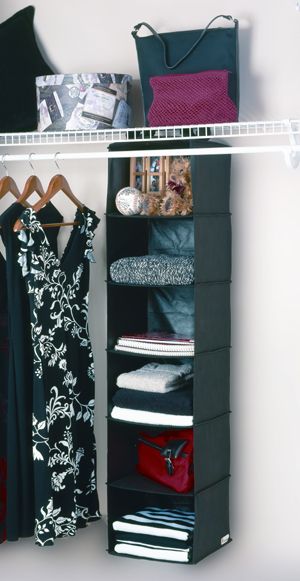 1466 – 6 Shelf Hanging Organiser In 6 Shelf Wardrobes (Photo 14 of 15)