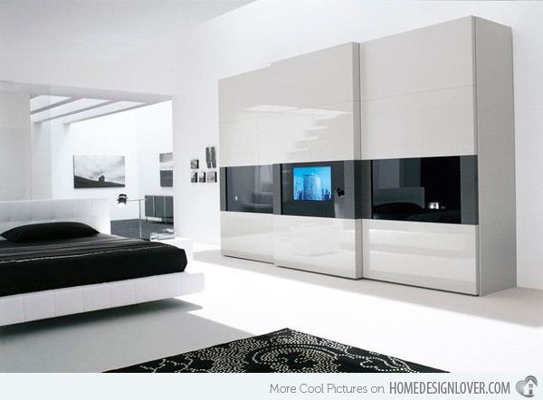 16 Classy Black And White Bedroom Designs | Home Design Lover | White  Bedroom Design, Modern Bedroom Design, Bedroom Design Intended For Black And White Wardrobes Set (Photo 2 of 15)