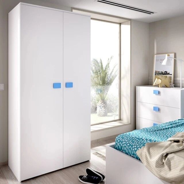 2 Door Wardrobe Model Rich White Color Aekit Cheap Home Bedroom Furniture –  Children's Wardrobes – Aliexpress In Cheap Wardrobes Sets (Photo 8 of 15)