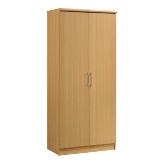 2 Door Wardrobe – Transitional – Armoires And Wardrobes  Hodedah Import  Inc. | Houzz Throughout Cheap 2 Door Wardrobes (Photo 4 of 15)