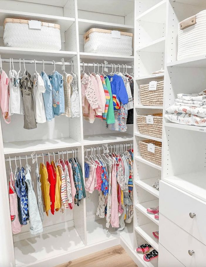 20 Smart Ways To Organize Baby Clothes Throughout Baby Clothes Wardrobes (Photo 1 of 15)