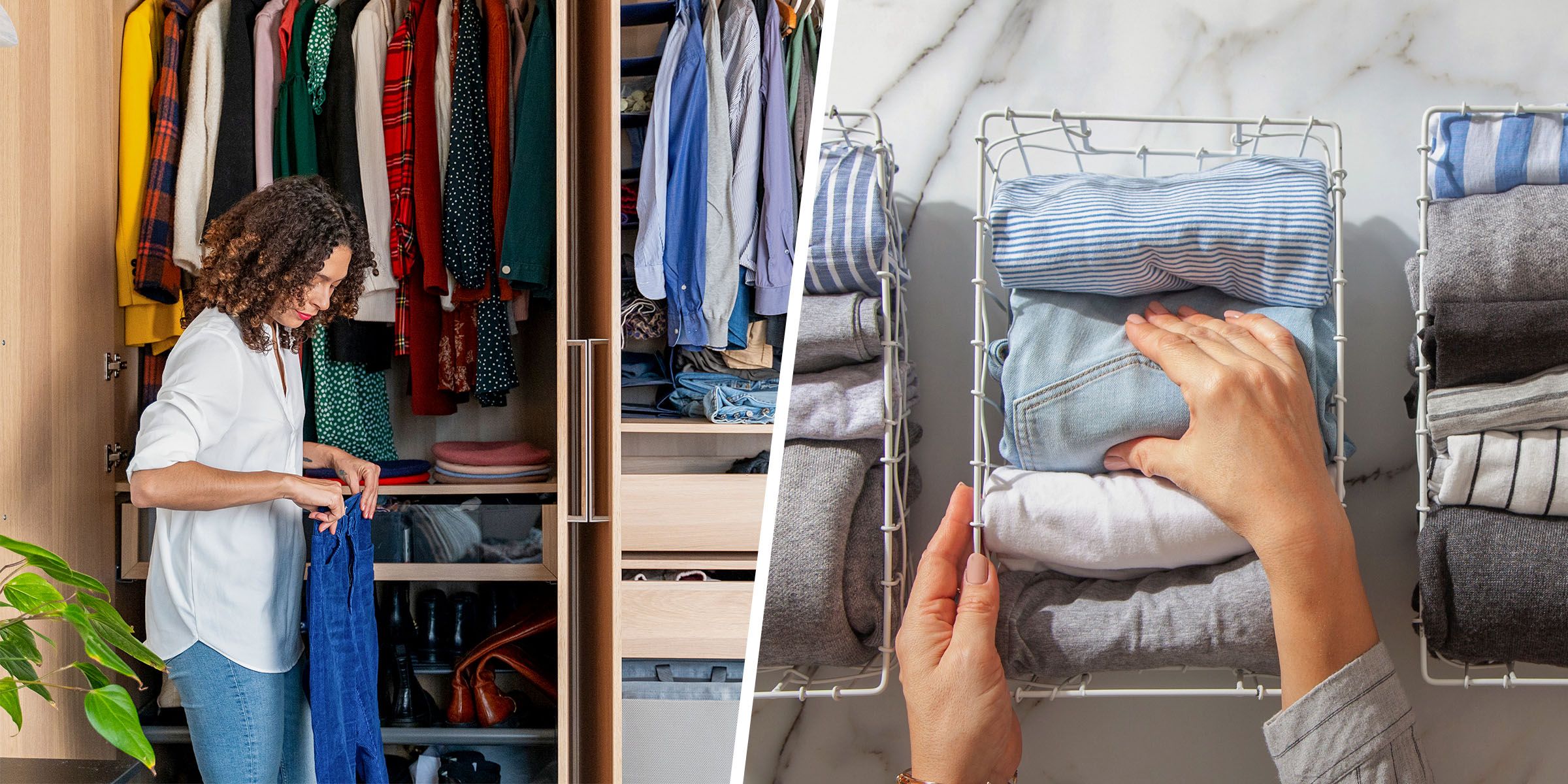 27 Best Closet Organization Ideas For A Much Cleaner, Tidier Space In Wardrobes With Cover Clothes Rack (View 10 of 15)