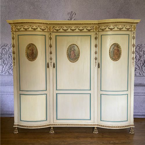 28 Antique Triple Wardrobes For Sale – Sellingantiques.co.uk With Regard To Antique Triple Wardrobes (Photo 5 of 15)