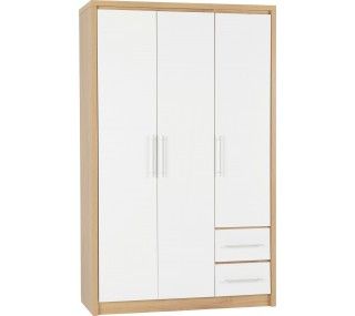 3 Door Wardrobes | Murphy Furniture & Bedstore – 5 Stores & Online Within Oak And White Wardrobes (View 5 of 15)