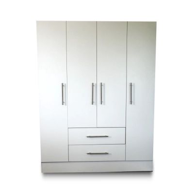 4 Door Wardrobe – White – Comfy Beds Throughout Wardrobes With 4 Doors (View 2 of 15)