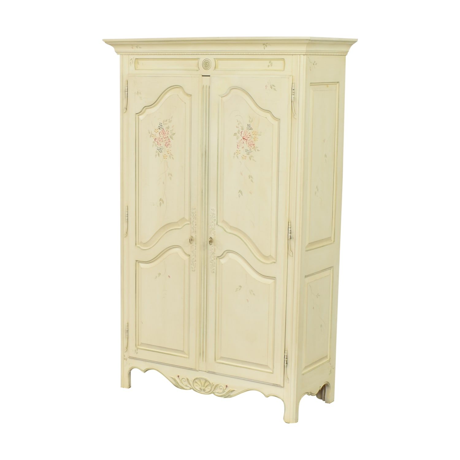 60% Off – Ethan Allen Ethan Allen Country French Armoire / Storage For Cream French Wardrobes (View 14 of 15)
