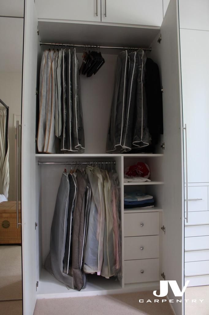 64 Best Built In Wardrobe Interior Layout Ideas | Jv Carpentry With Regard To Double Rail Wardrobes (Photo 11 of 15)