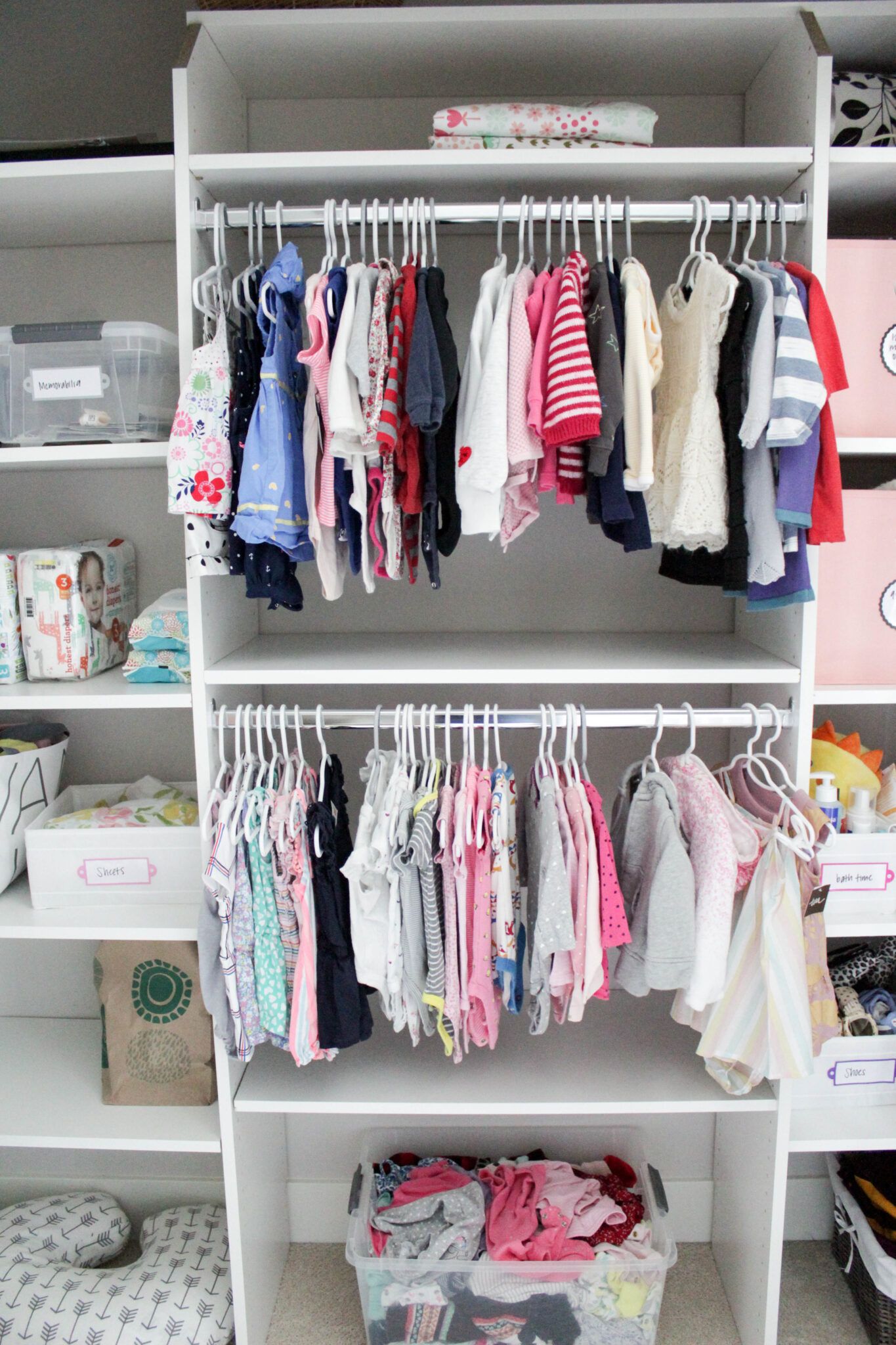 7 Genius Tips For How To Organize Baby Clothes (+ Stuff) With Baby Clothes Wardrobes (Photo 9 of 15)