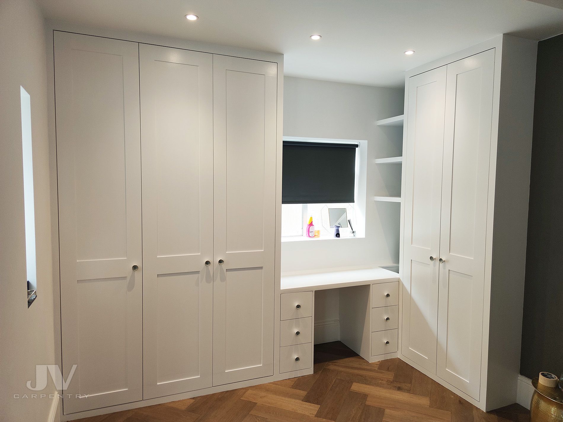 9 Fitted Wardrobes With Dressing Table Ideas | Jv Carpentry Pertaining To Wardrobes And Dressing Tables (Photo 1 of 22)