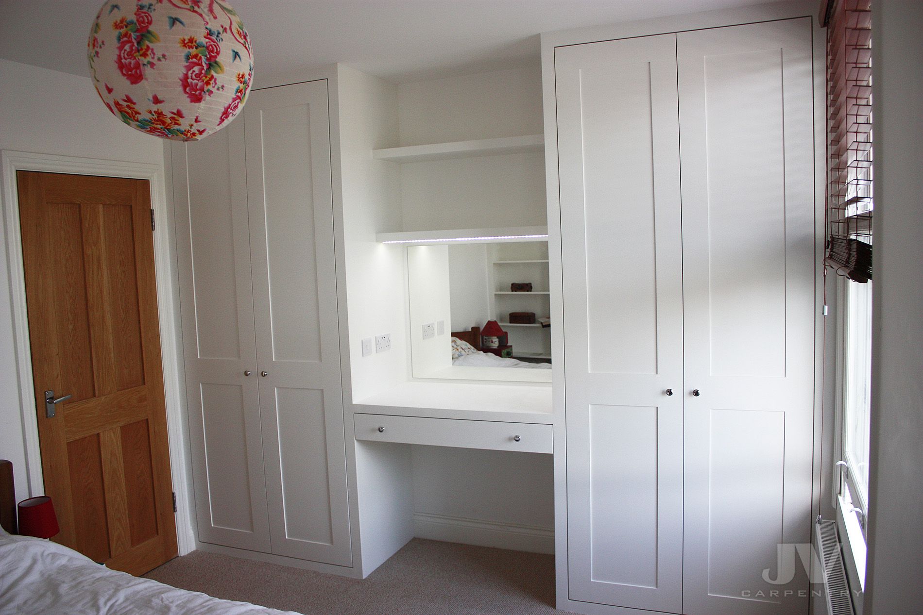 9 Fitted Wardrobes With Dressing Table Ideas | Jv Carpentry With Regard To Wardrobes And Dressing Tables (View 2 of 22)
