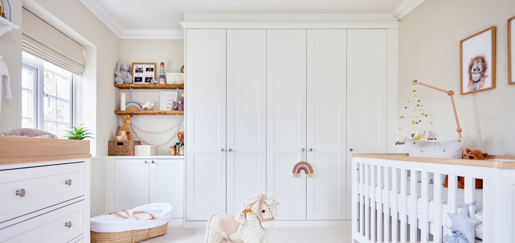 A Calming Nursery Space For Steph's Little Boy | Sharps Pertaining To Nursery Wardrobes (Photo 1 of 15)