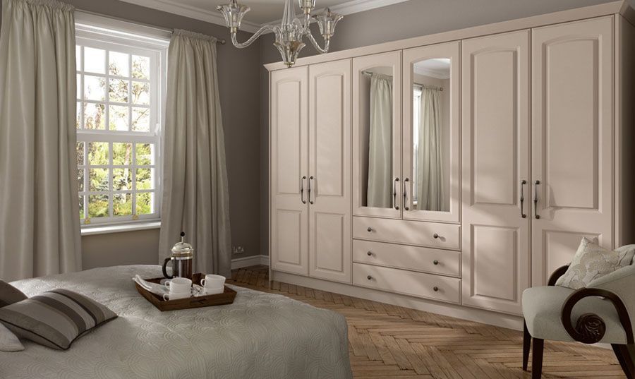A Classic And Timeless Shaker Style Built In Wardrobe In Cream. This Cream  Shaker Wardrobe Is One Of The More… | Wooden Wardrobe Design, Bedroom  Decor, Big Bedrooms With Regard To Cream Wardrobes (Photo 10 of 15)