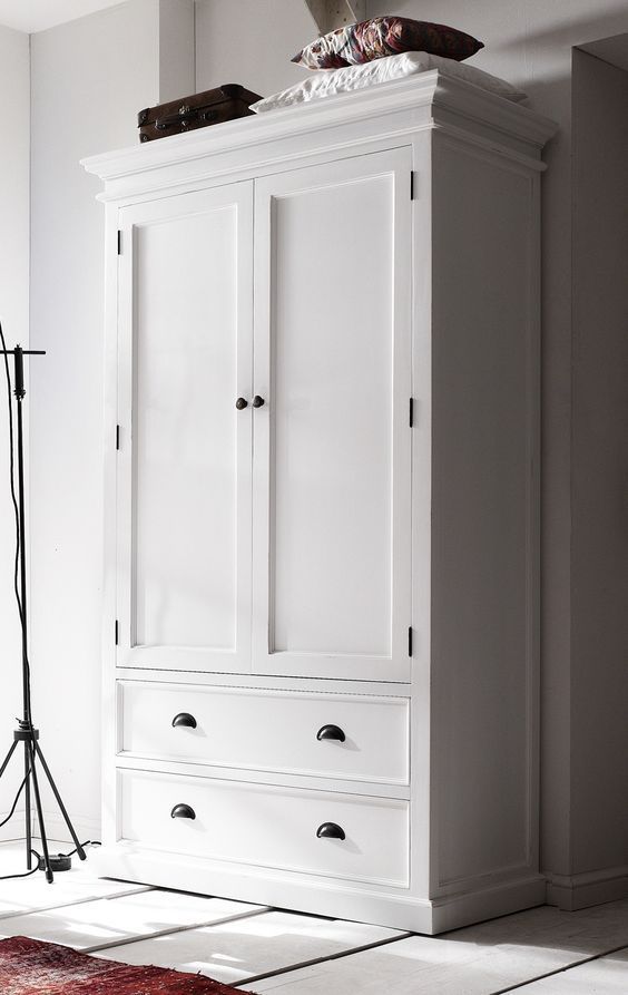 A Lick Of Paint | White Wooden Wardrobe, Wooden Wardrobe, Wardrobe Furniture Inside White Antique Wardrobes (View 14 of 15)