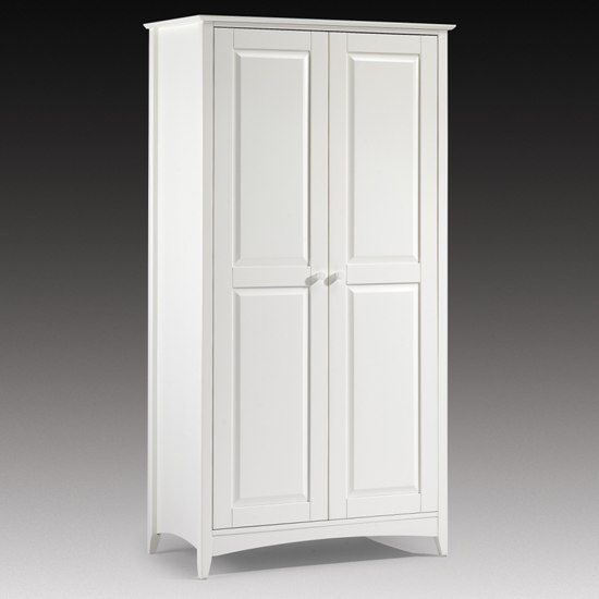 Affordable Wardrobe In White Lacquer |2 Door Wardrobe | Robinsons Beds Intended For White Cheap Wardrobes (Photo 1 of 15)