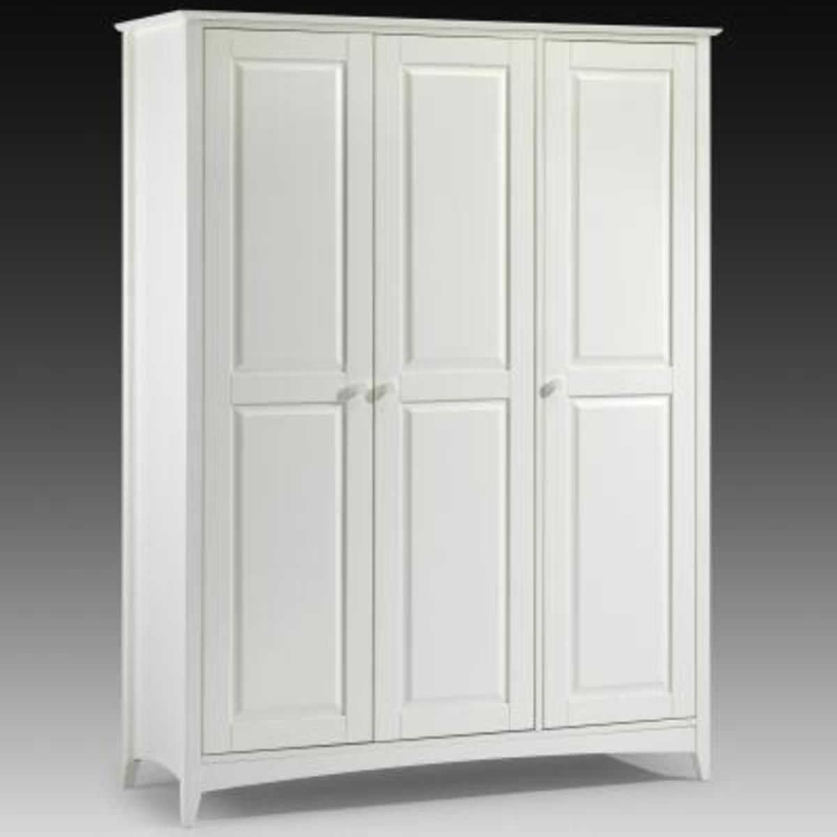 Affordable Wardrobe In White Lacquer |2 Door Wardrobe | Robinsons Beds Throughout White 3 Door Wardrobes (View 19 of 19)