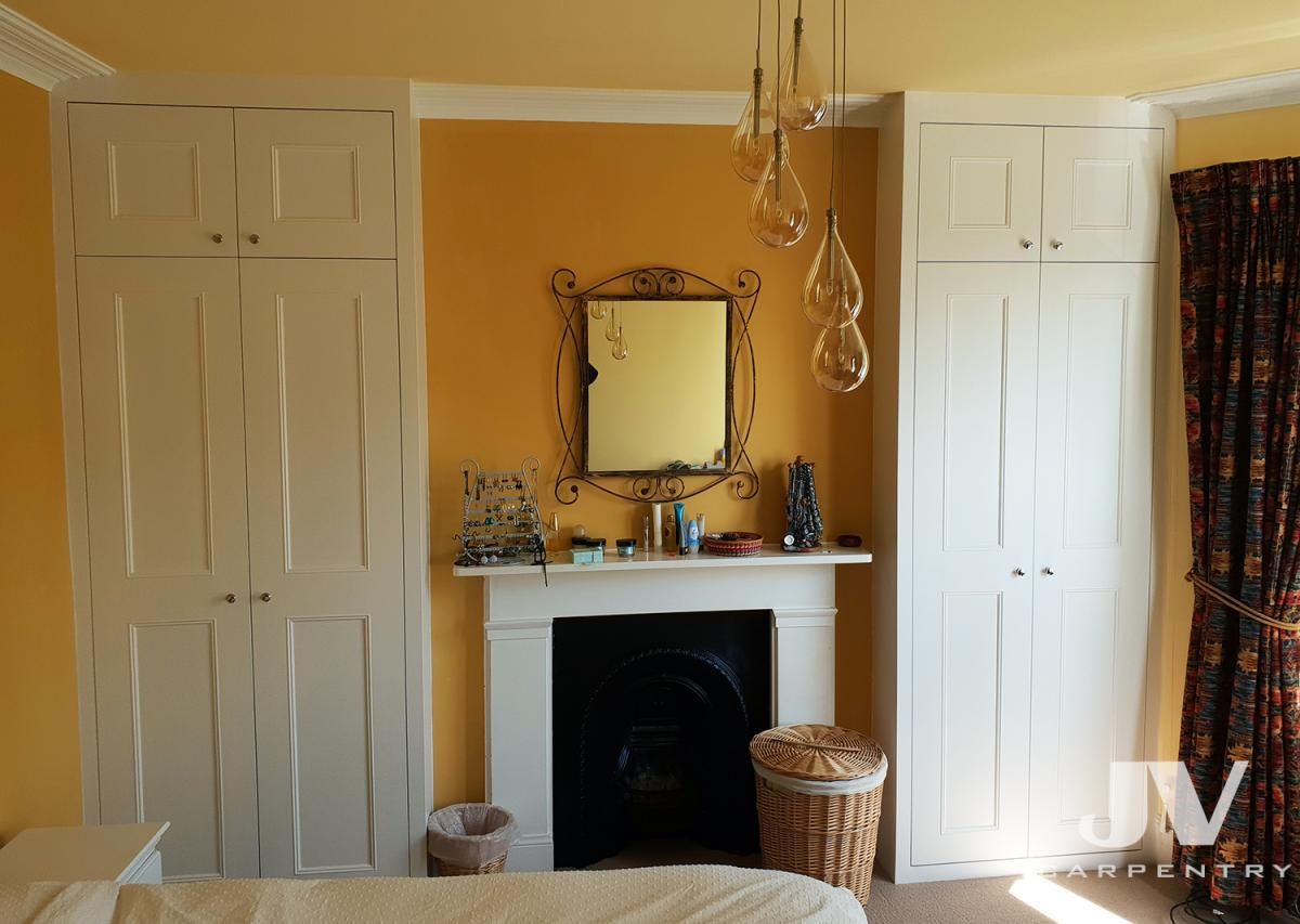 Alcove Wardrobes On Either Side Of The Chimney | London | Jv Carpentry With Alcove Wardrobes (View 4 of 15)