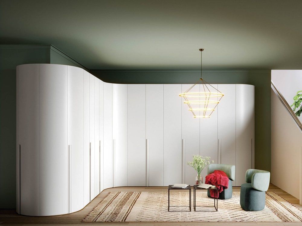 Featured Photo of 2024 Popular Curved Wardrobes Doors