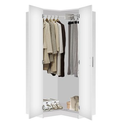 Alta Corner Wardrobe Closet – Free Standing Corner Closet | Contempo Space Pertaining To Corner Mirrored Wardrobes (View 7 of 15)