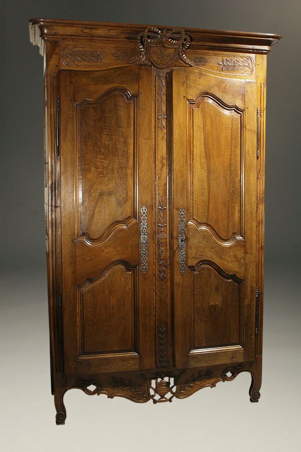 Antique Country French Armoire In Armoire French Wardrobes (View 8 of 15)