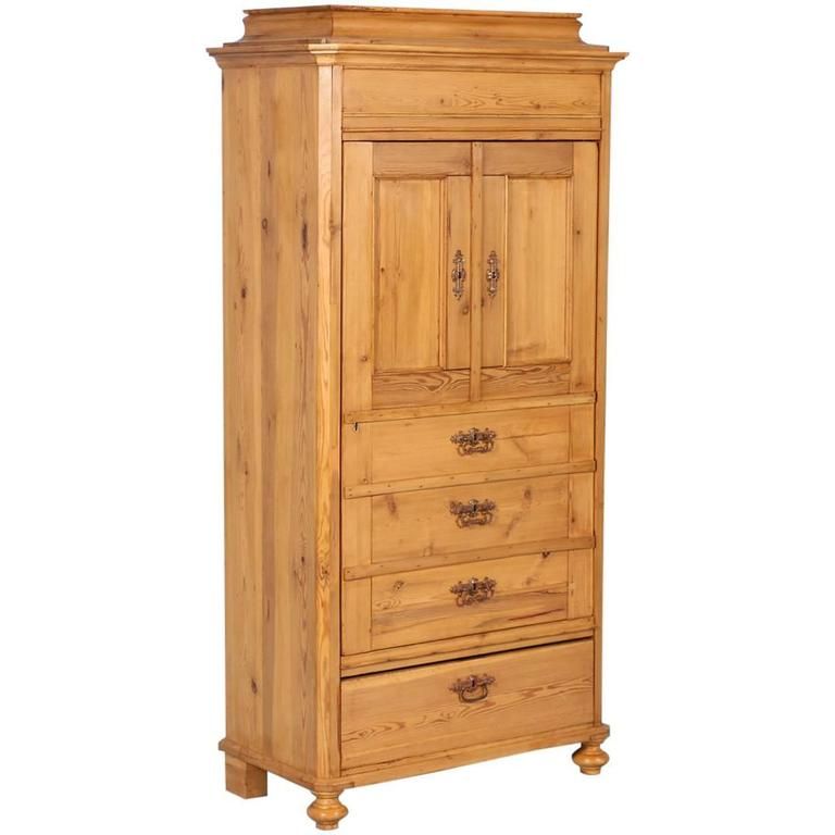 Antique Danish Pine Single Door Armoire, Circa 1860 At 1stdibs | One Door  Armoire, Danish Armoire, Antique Pine Armoire Pertaining To Single Pine Wardrobes With Drawers (View 14 of 15)