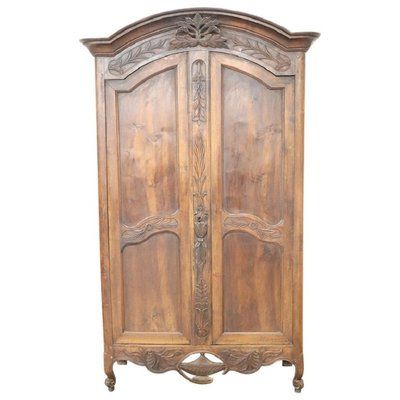 Antique French Wardrobe In Solid Walnut, 1770s For Sale At Pamono With Vintage French Wardrobes (View 10 of 15)