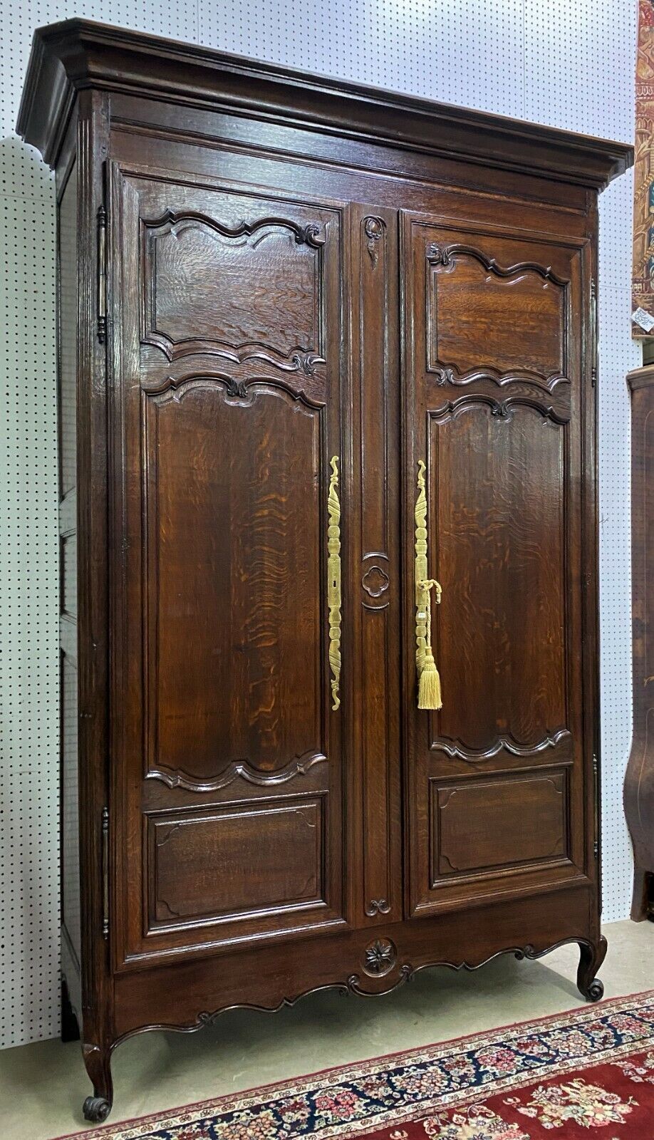 Antique Normandy Carved French Oak Marriage Armoire Wardrobe Circa 1780 |  Ebay For Armoire French Wardrobes (View 2 of 15)