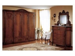 Antique Style Wardrobe, With 4 Doors, For Bedroom | Idfdesign In Antique Style Wardrobes (Photo 6 of 15)