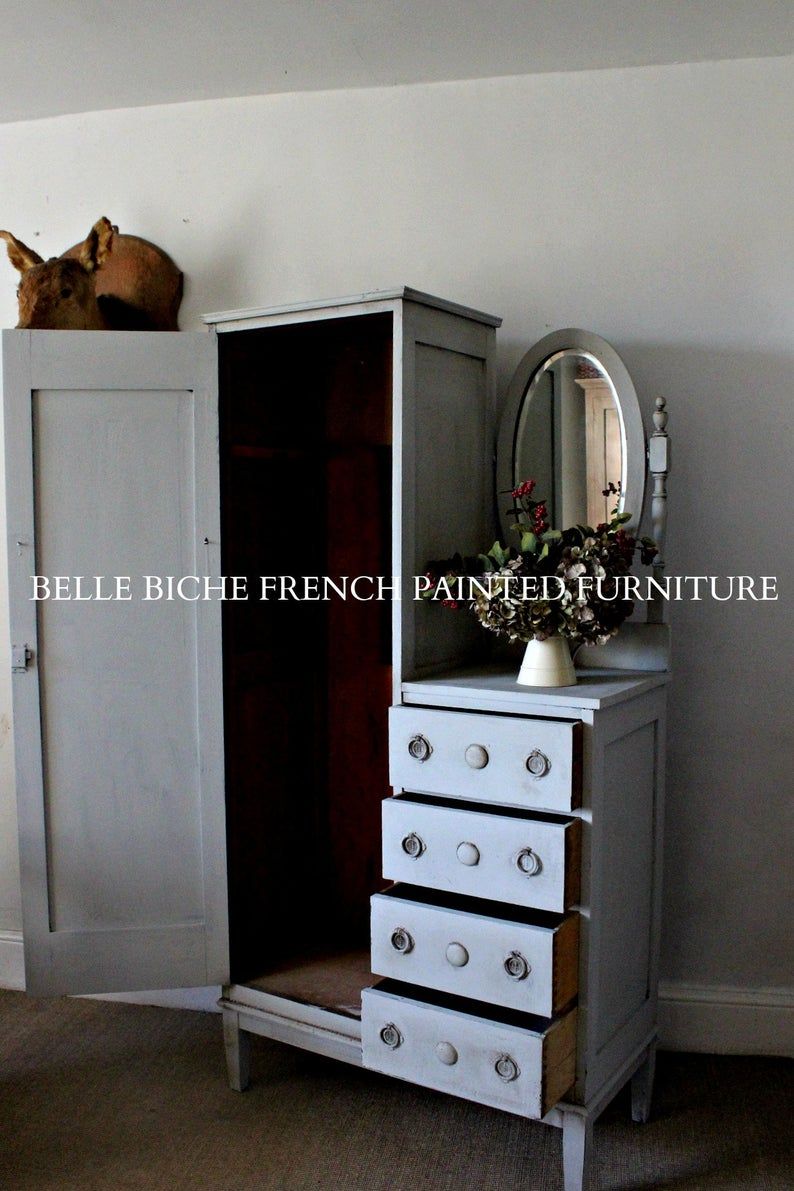 Antique Tallboy Nursery Wardrobe | Belle Biche Interiors With Childrens Tallboy Wardrobes (Photo 15 of 15)