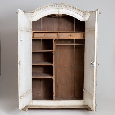 Antique White Wardrobe In Woos For Sale At Pamono For White Vintage Wardrobes (View 11 of 15)