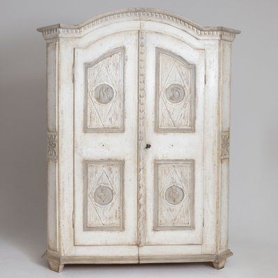 Antique White Wardrobe In Woos For Sale At Pamono In Antique White Wardrobes (View 9 of 15)