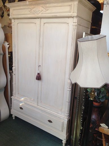 Antique White Wardrobe – The Conservatory Pertaining To White Antique Wardrobes (View 10 of 15)